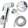 thumbnail image 4 of 3Pcs Stainless Steel Handheld Bidet Sprayer Set with Hose and Holder Toilet Washing Shower Kit Toilet Bidet Sprayer|, for Personal Hygiene, Easy Install, 4 of 5