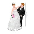 thumbnail image 2 of EXHUMKY Estatuilla De En Resina Para De Pastel Boda Y Evento Con Duradero Multicolor, 2 of 6