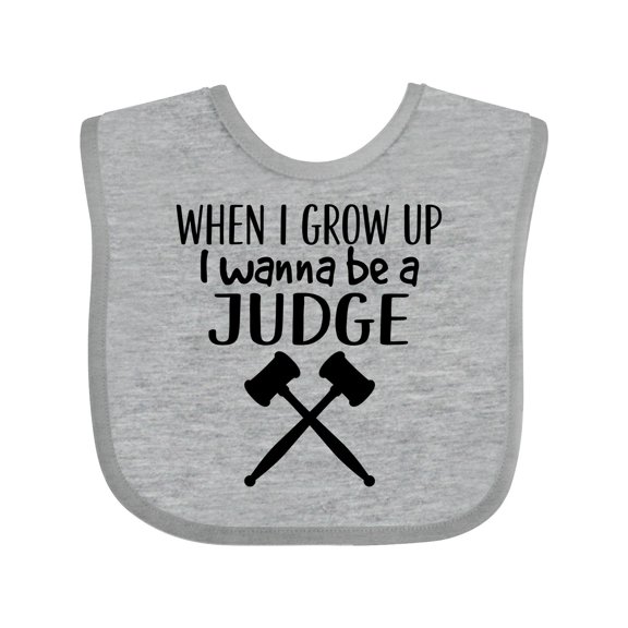 Inktastic Future Judge Gavel Job Gift Boys or Girls Baby Bib