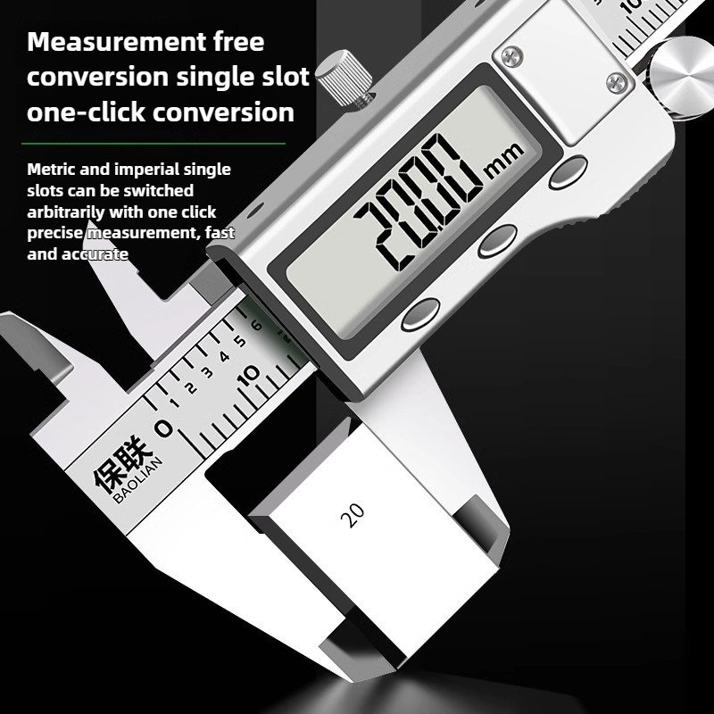 150/200mm Digital Vernier Caliper Stainless Steel Micrometer Measuring Tool Depth Ruler Messschieber Paquimetro