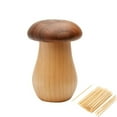 thumbnail image 1 of Palillero Agirlvct de madera con forma de hongo, 6 cm x 6 cm x 9 cm, 1 of 7
