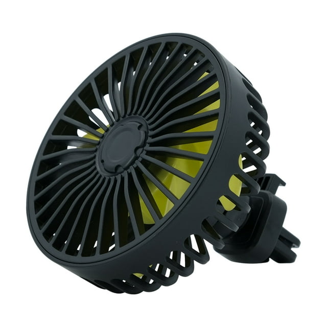 Ohufall USB Powered Car Cooling Fan With RGB Light Aromatherapy 3 Speed Portable Fan For Car Office Home