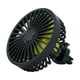 thumbnail image 2 of Ventilador USB para coche con luz ambiente RGB y aromaterapia - Ventilador multifunción giratorio de 360° de 3 velocidades para vehículo, hogar, oficina - Ventilador de refrigeración USB de 5V con, 2 of 8
