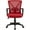 Red, variant on Yaheetech Adjustable Mesh Office Chair with Wheels, Black