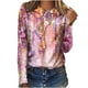 thumbnail image 2 of Ichuanyi liquidación mujer damas redondear cuello tops Camisetas de estampado casual Blusa de manga larga ICHUANYI WER2023082211166, 2 of 5
