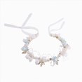 thumbnail image 4 of Cdudpw Baby Girl Floral Headband Flower Crown Elastic Hairband for Newborn Toddler(Blue,5-13 Years), 4 of 5