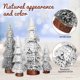 thumbnail image 3 of 4 piezas de árboles de Navidad de escritorio, árbol de pino con nieve, fiesta navideña, decoración de mesa para el hogar, decoración de árboles de Navidad, recuerdos de fiesta de Navidad, 3 of 8