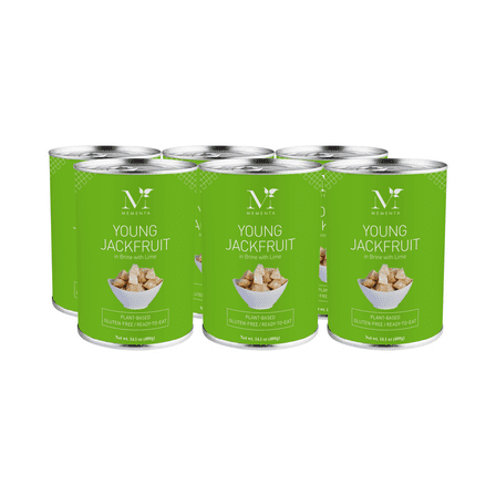 Mementa Inc (6 pack) Plain Jackfruit in Brine with Lime, 14 oz. Can