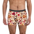 thumbnail image 1 of Balery Skull Retro record lips Calzoncillos bóxer para hombre, ropa interior de algodón suave y transpirable con cinturilla de nailon-Small, 1 of 5