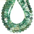 thumbnail image 6 of K-KED Gems Natural Evergreen Green Stripe Agate Round Loose Beads 15" Delicate Jewelry Making-6 mm, 6 of 9