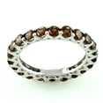 thumbnail image 3 of Eternity Band 2.99 Ctw Round Red Garnet Gemstone 925 Sterling Silver Women Stacking Ring GIFT FOR HER Size US- 4, 3 of 8