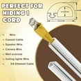 thumbnail image 3 of 1Pc Electric Cables Trunking 3Meter Semi-Circular Side Opening Trunking Self-Adhesive Wire Trunking For Network Cables, 3 of 9