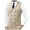 Beige, variant on Men's Slim Fit V-Neck British Business Vest Classic Temperament formal Dress Vest Sleeveless Jacket Vest Waistcoat Red