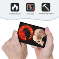 thumbnail image 6 of Raven Skull Red Moon Light Switch Cover Decorator No Device Blank Wall Plate 1-Gang Receptacle Outlet Decor, 6 of 7