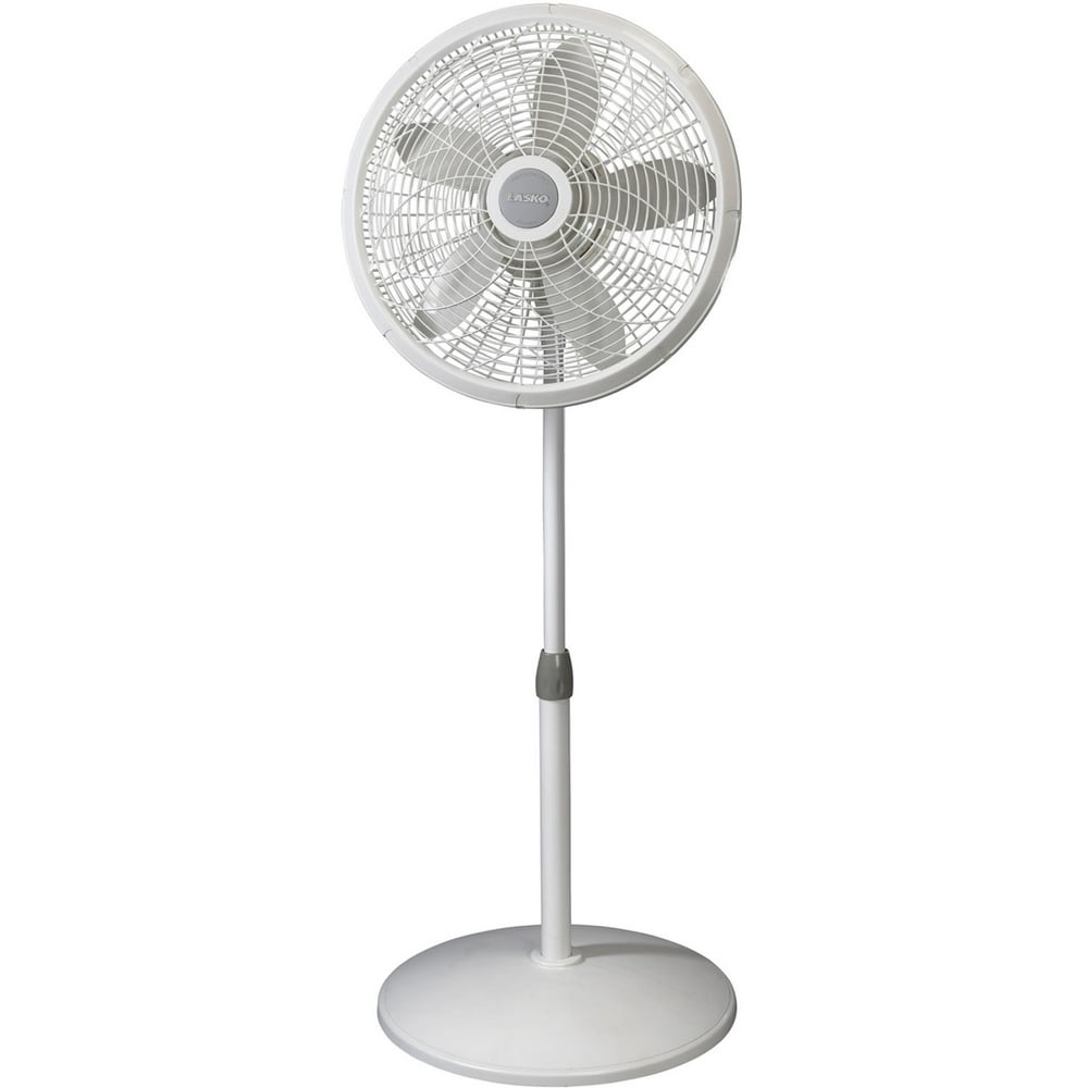 Lasko 18" 3Speed Elegance & Performance Pedestal Fan, 1820, White