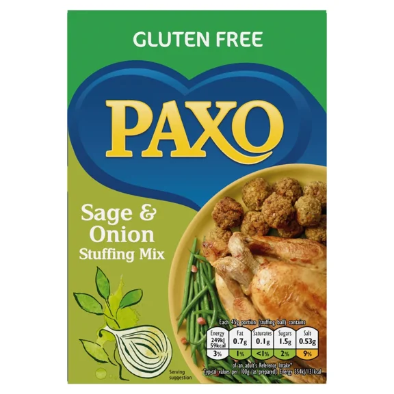 Paxo Sage And Onion Gluten Free 150G