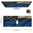 thumbnail image 2 of nygtbtfer American Flag Rustic Wood USA Flag Mouse Pad, Respect Honor Mouse Pads 31.5x11.8 in, 2 of 6