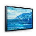 thumbnail image 3 of Sunrise Glow On The Sea Waves II 32 in x 16 in Framed Painting Canvas Art Print, by Designart, 3 of 5