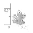 thumbnail image 4 of Finest Gold 14K White Gold Solid Polished 3-D Frog Charm, 4 of 4