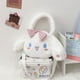 thumbnail image 3 of Sanrio Cinnamoroll-Bolso de mano de felpa para niña, cartera de mano Kawaii de dibujos animados, bolso de hombro para llaves, monedero, juguete, regalo de cumpleaños, 3 of 4