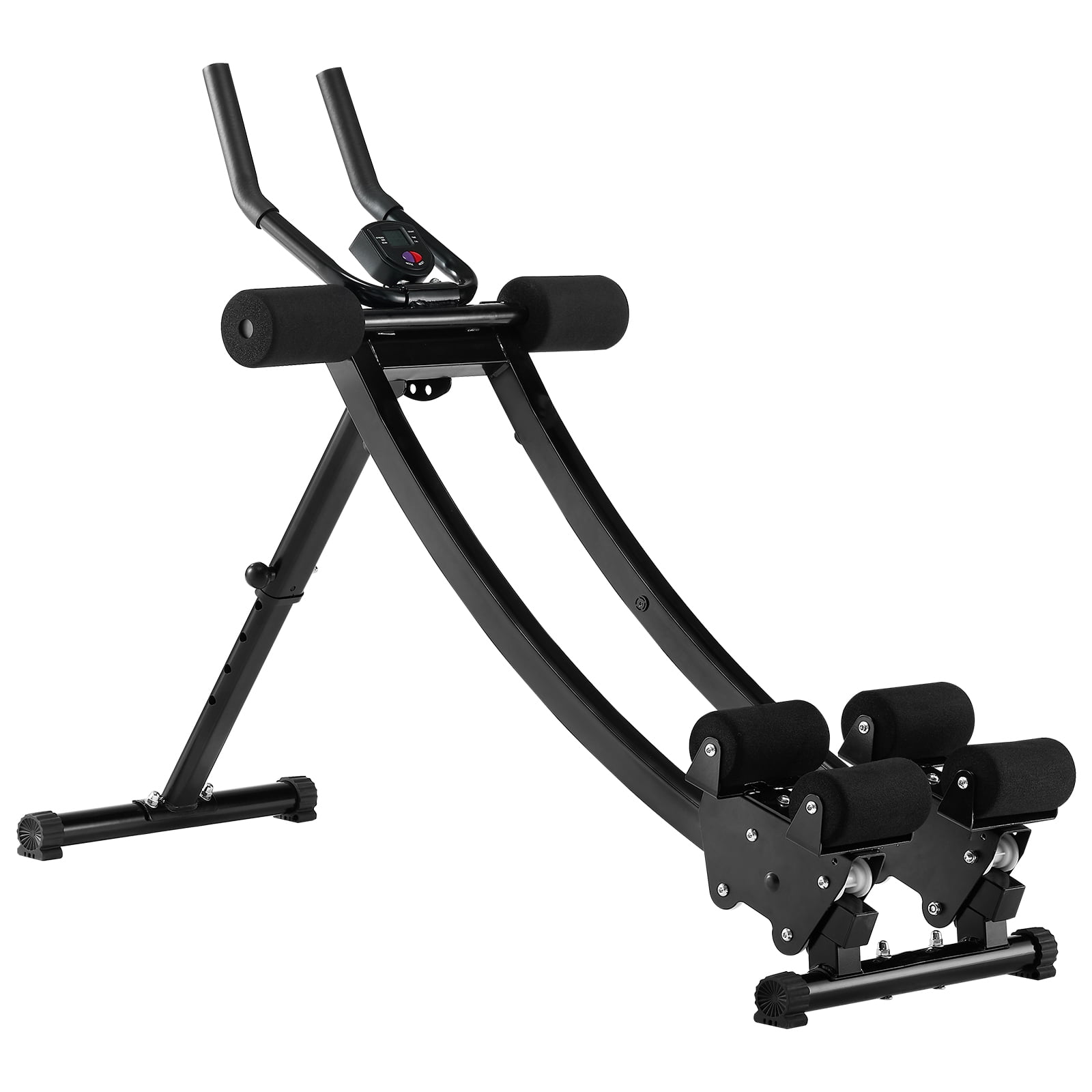 KFFKFF Core Exercise Device, Home Gym Dual-Track Abdominal Equipment, Core and Abdominal Trainer for Females, 440 lbs Load Limit for Strength Training, Adjustable Foldable Abdominal Cruncher