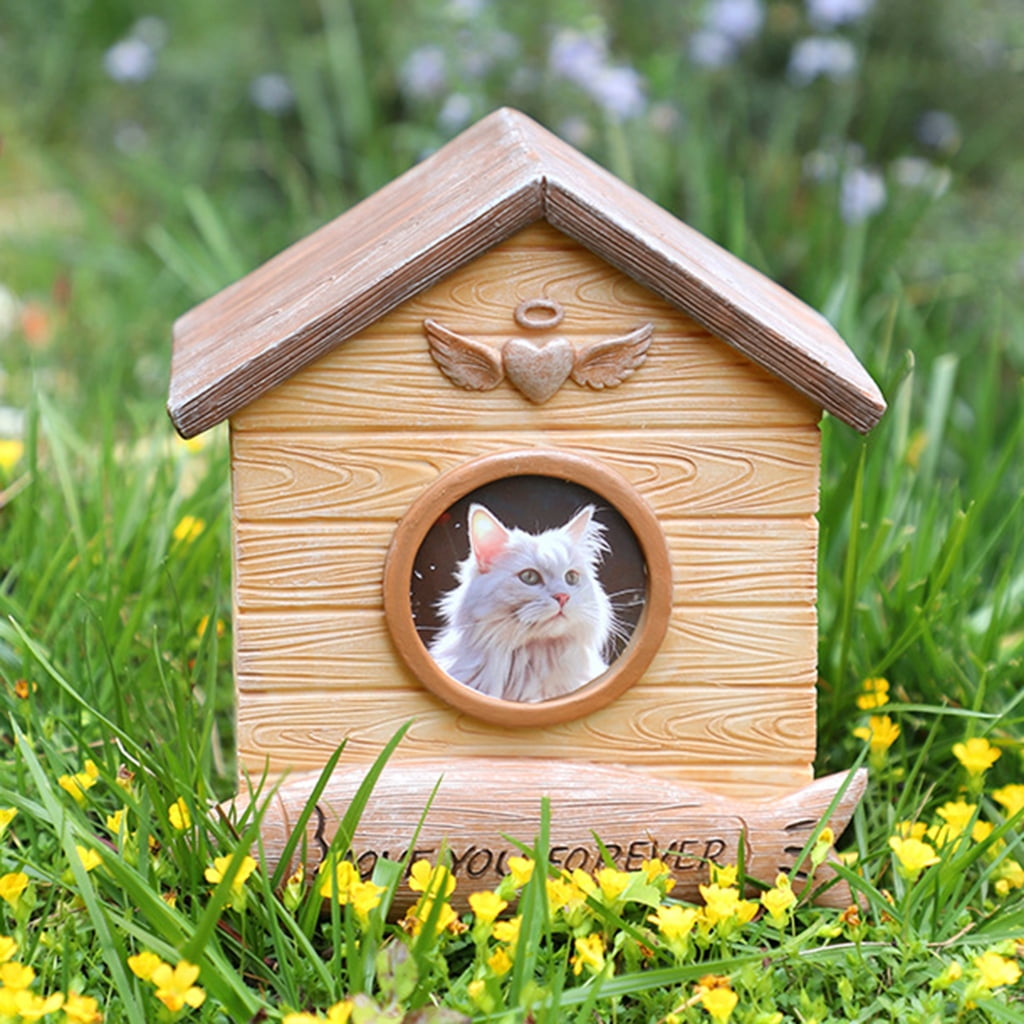Pet Cremation Urn for Dogs Cats Ashes Resin Memorial Urn Keepsakes Ashes Box