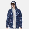 thumbnail image 2 of Balery Colorful Stars Sudadera ligera de manga larga con capucha y protección solar UPF 50+ para hombre y mujer, ideal para pesca y running-Medium, 2 of 7