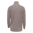 thumbnail image 5 of Duoif Women's Sweaters Women Fashion Pullover Long Sleeve Turtleneck Sweater Blouse Sweaters for Women Khaki M, 5 of 7