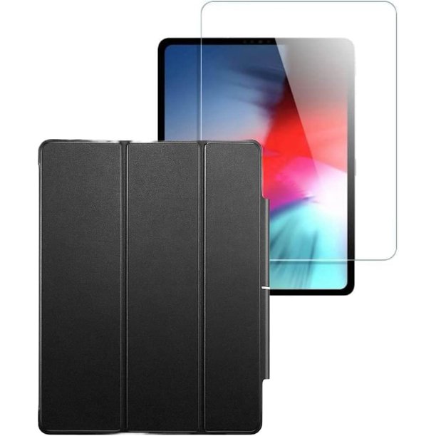 Funda tipo folio con pantalla de cristal templado para iPad Pro 12.9