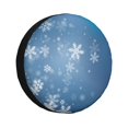 thumbnail image 1 of Fotbe Snowflakes1 Funda de Llanta de Repuesto con Estampado, Engrosada, Ajuste Universal para Jeep, Remolque, RV, SUV, Camión-17 inch, 1 of 6