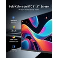 thumbnail image 5 of Restored KTC H32D6 32" Computer Monitor 2K - 1440P IPS Monitor 120Hz, Adaptive Sync, 109% sRGB, HDR10, Eye Care, HDMI Displayport, Tilt, VESA Compatible for Home Office Gaming, White, 5 of 7