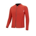 thumbnail image 2 of inhzoy Thermal Wetsuit Jacket for Men Neoprene Long Sleeve Swim Top Scuba Kayaking Cold Water Red L, 2 of 7
