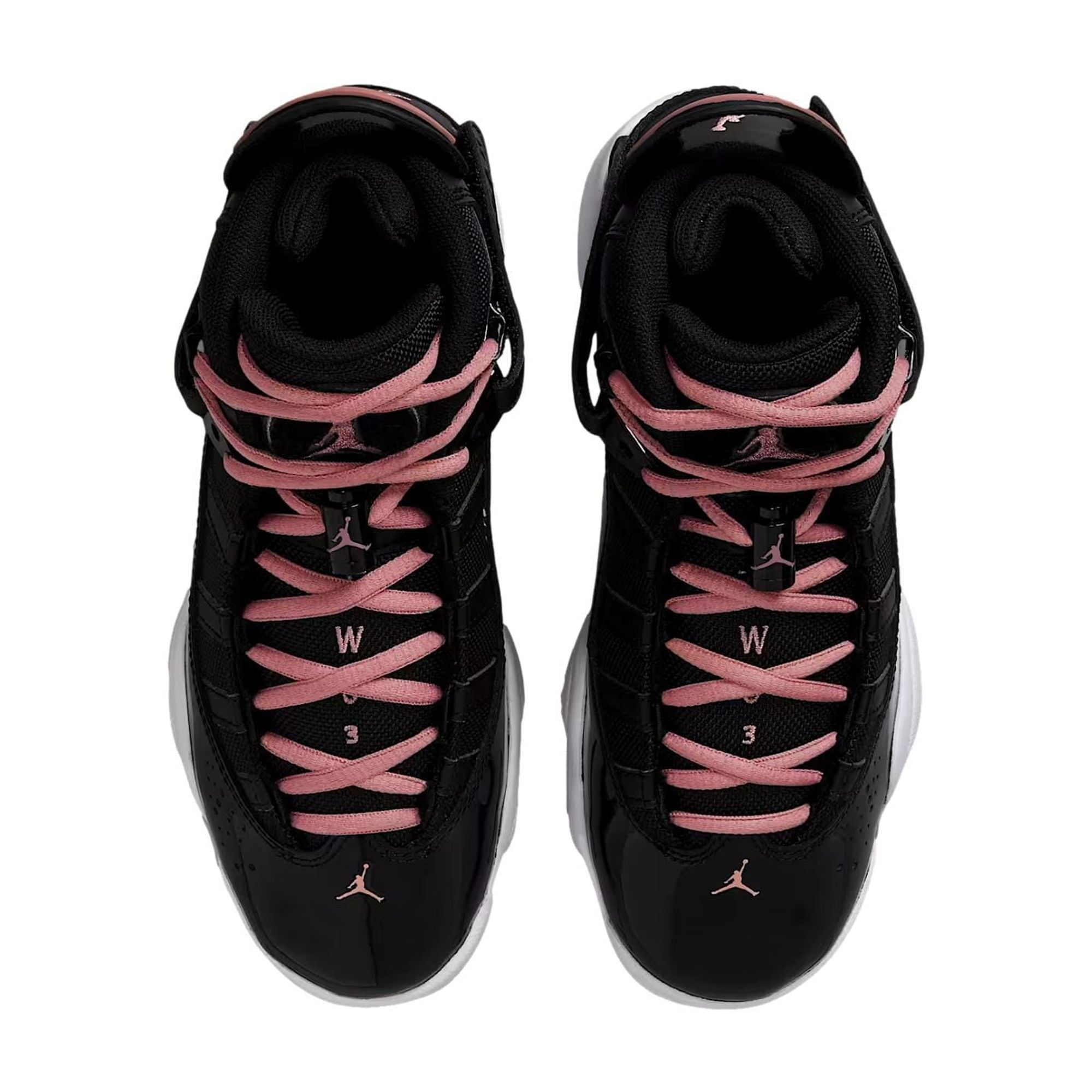 black and pink jordan 6 rings