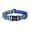 Blue, variant on Personalized Dog Collar with Laser Engraved Metal Buckle, Bohemian Pattern Adjustable Pet Collar with Custom ID Name Tag, Heavy Duty Ethnic Style Reflective Nylon Collar