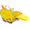 Duck Yellow, variant on Adjustable Buoyancy Support Cloth EPE Pearl Dinosaur Small Medium Dog Life Jacket, Green
