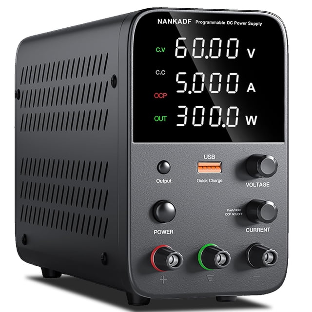 Fuente de alimentación DC NANKADF de banco variable de 60 V 5 A con botón codificador