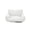 Gray, variant on Oodles Striped Sherpa Sofa Lounger Pet Bed, Green, One Size, 27" x 21" x 15"