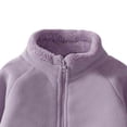 thumbnail image 3 of KyCheLot Winter Jacket for Kids Zip up Stand Collar Solid Color Long Sleeve Clothes Comfy Thicken Fleece Jackets, 3 of 5