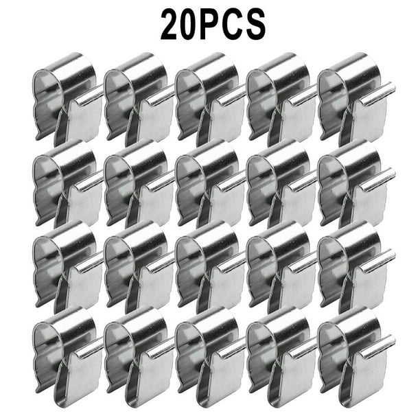 BCLONG For 2x6mm Solar Panel Wire Clips Stainless Steel Cable Clamps