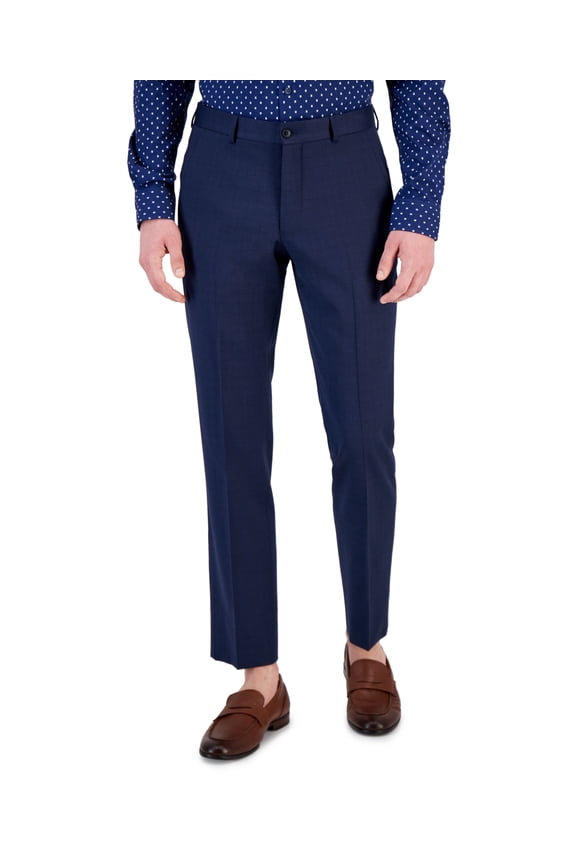 Men's High Blue Solid Suit Pants High Blue 34x32