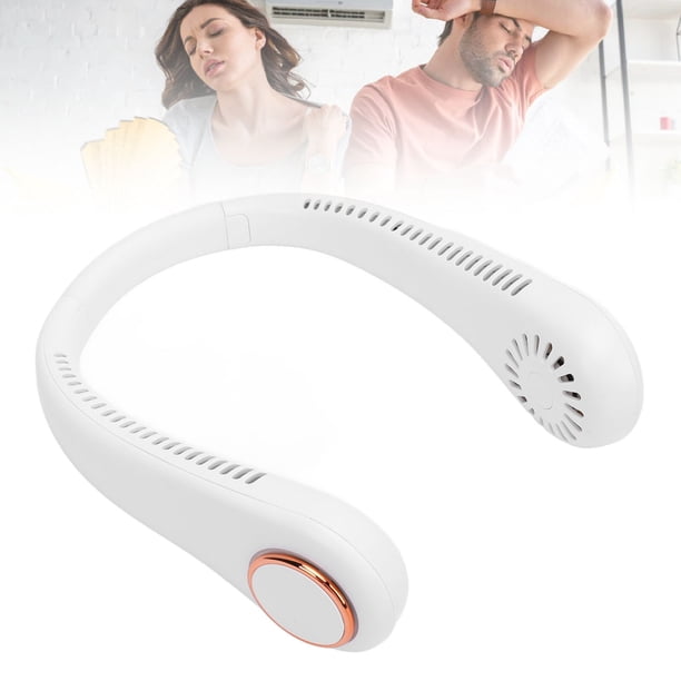 Enfriador De Cuello Sin Aspas, Ventilador De Cuello Portátil Plegable, Suave, Ahorro De Espacio, Seguro, Manos Libres, Funciona Con Pilas Para Exteriores E Interiores