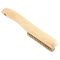 thumbnail image 4 of Forney Industries Scratch Brush with Shoe Handle, Brass, 4 x 16 Rows, 4 of 5