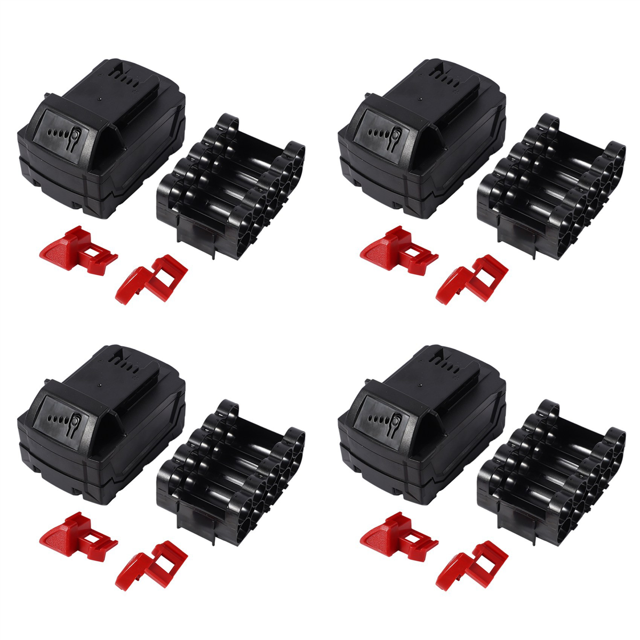 4X Shell Li-Ion Battery Plastic Case Lithium Battery Protection Case for 18V 48-11-1815 3Ah