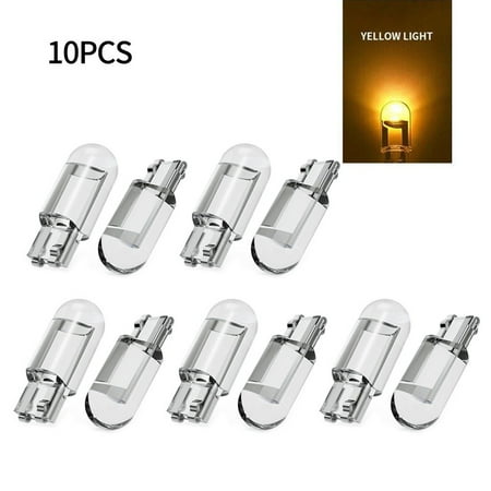 

10pcs T10 W5W 194 168 501 LED Interior Light Bulb License Plate Side Marker Lamp