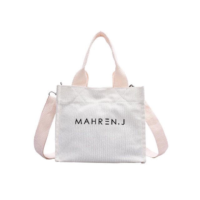 Bolso Mano Lona para Mujer Hombro Con Letras A La Informal