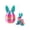 Silk Candy 8.5*5 cm, variant on Toyeng 3D Printed Easter Eggs with Bunny Inside, Easter Basket Stuffers,Articulated,Flexible,Easter Gifts Home Executive Desk Decor,Easter Surprise Rabbit Eggs Glacial Mint 8.5*5 cm