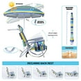 thumbnail image 3 of Nice C Beach Chair, Beach Chair and Umbrella Backpack Beach Chair, Beach Chair for Adults with Umbrella and Cooler, with Storage Bag, Cup Holder for Beach, Camping, Outdoor (Set of 1), 3 of 5