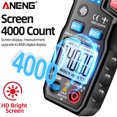 thumbnail image 4 of ANENG AT619 Amperímetro Pinza amperimétrica Pantalla LCD Pinza amperimétrica Herramientas de medición JShteea  Para estrenar, 4 of 9