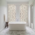 thumbnail image 4 of Beige Boho Kitchen Curtain for Berdoom Living Room Cafe 72 Inch Length, Middle Century Ethnic Vintage Abstract Tiers Curtains Light Filtering Drapes Rod Pocket Window Treatment 2 Panels 52"Wx72"L, 4 of 8