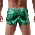 thumbnail image 3 of Men's Metallic Shorts Sexy Shiny Shorts Sparkly Rave Outfit Holographic Booty Shorts with Pockets, 3 of 4